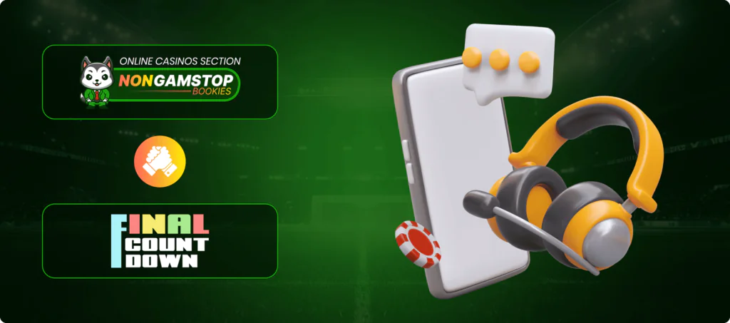 Final Countdown Casino Customer Support Banner
