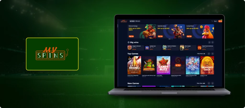 My Spins Casino Banner