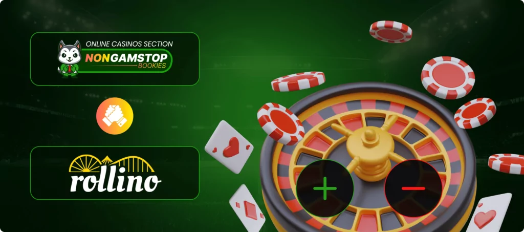 Advantages & Disadvantages of Rollino Casino Banner