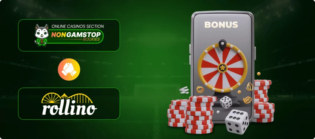 Rollino Casino Bonuses Banner