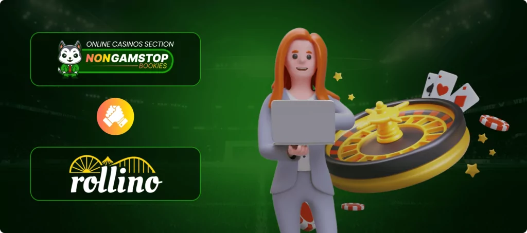Rollino Live Dealer Games Banner