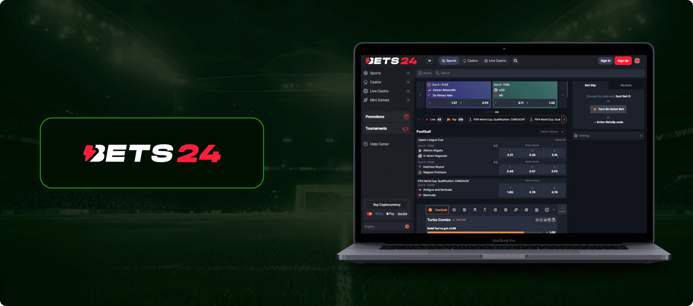 Bets.24 Betting Site Banner