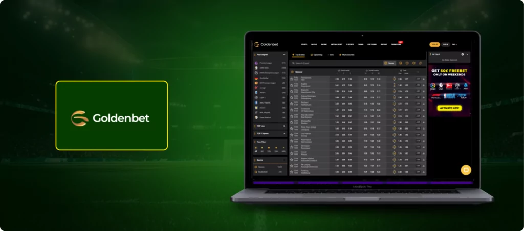 Goldenbet Betting Site Banner