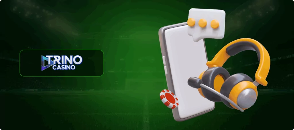 Trino Casino Customer Support Banner
