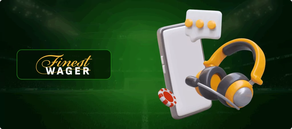 Finestwager Casino Customer Support Banner