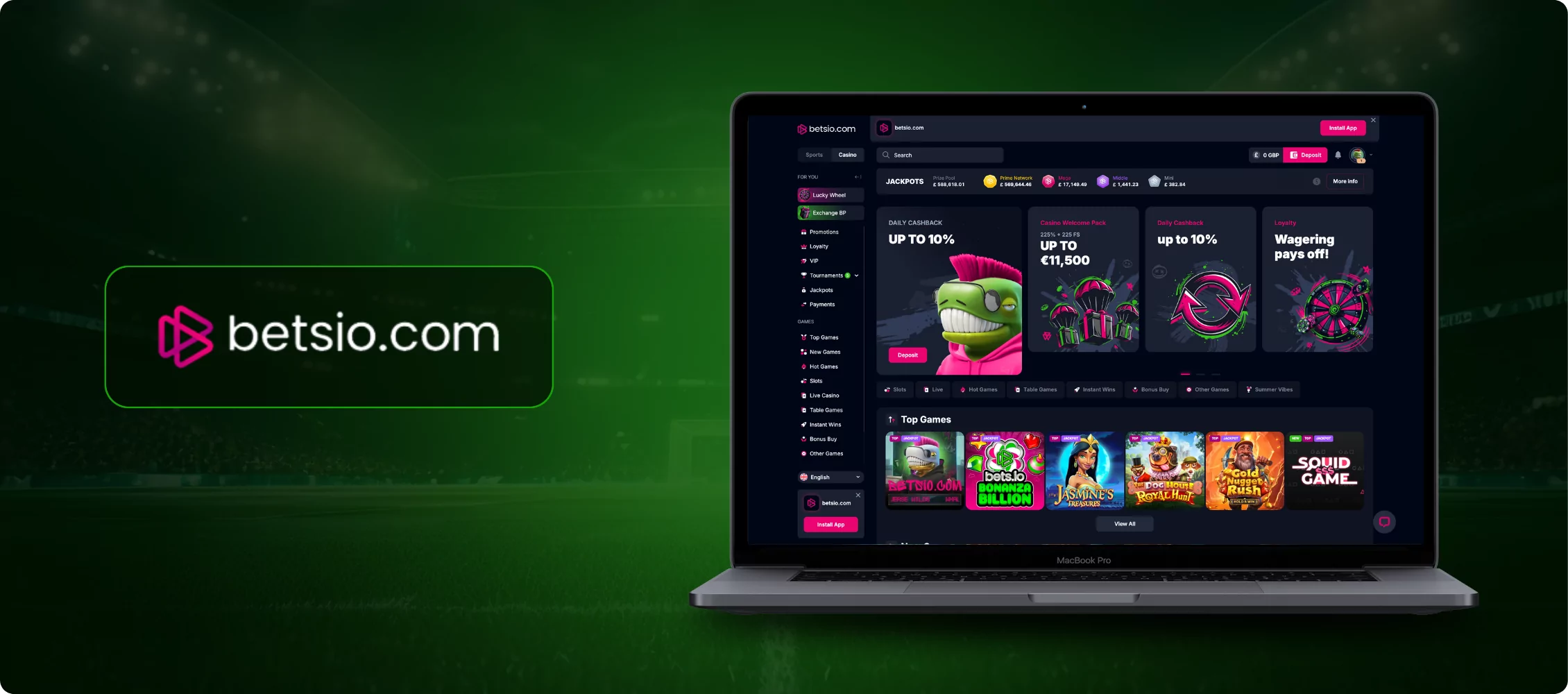 Betsio.com Casino Banner