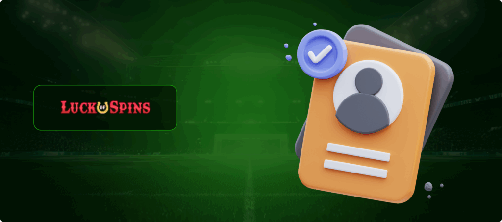 How to Register with Luck of Spins Casino Banner