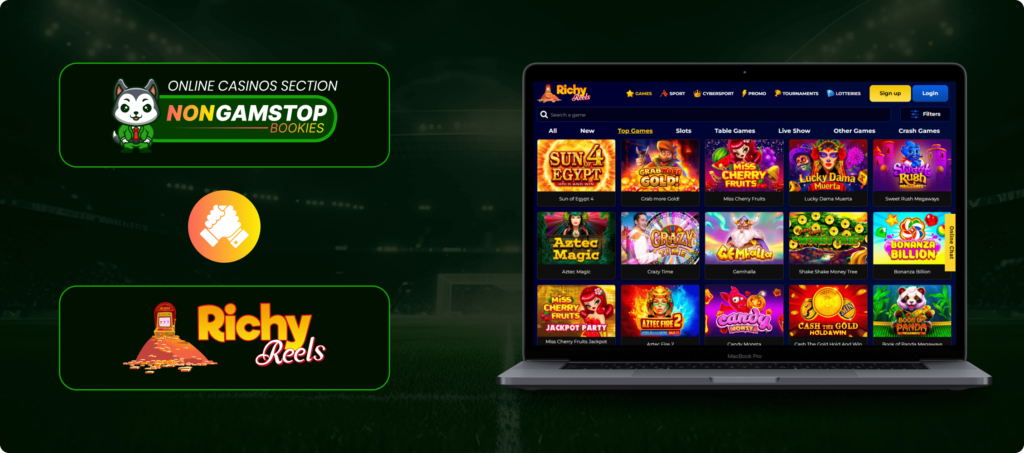 Richy Reels Casino Banner