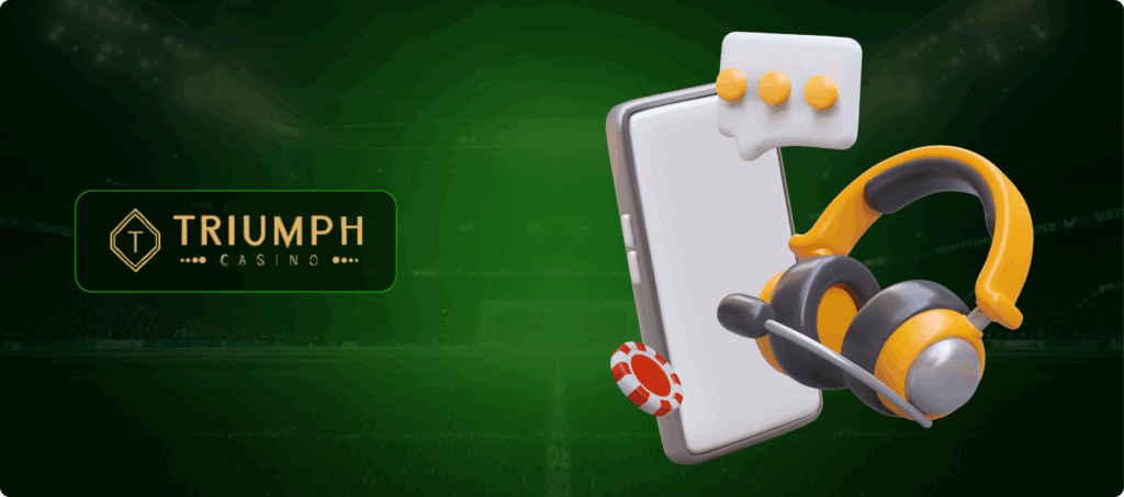 Triumph Casino Customer Support Banner