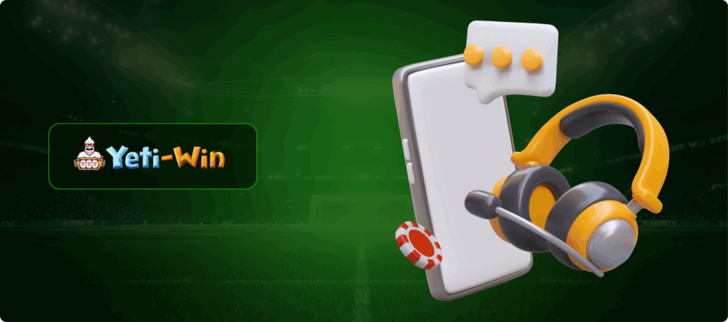 Yeti Win Casino Customer Support Banner