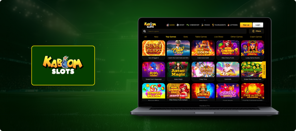 Kaboom Slots Casino Banner
