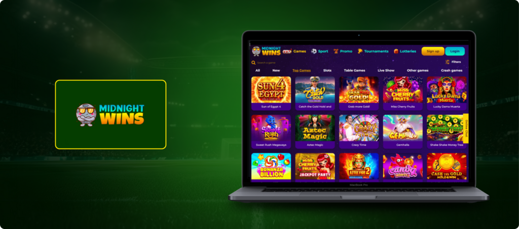 Midnight Wins Casino Banner