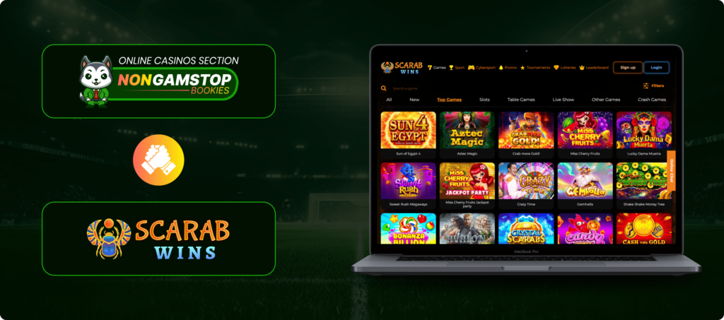 Scarab Wins Casino Banner