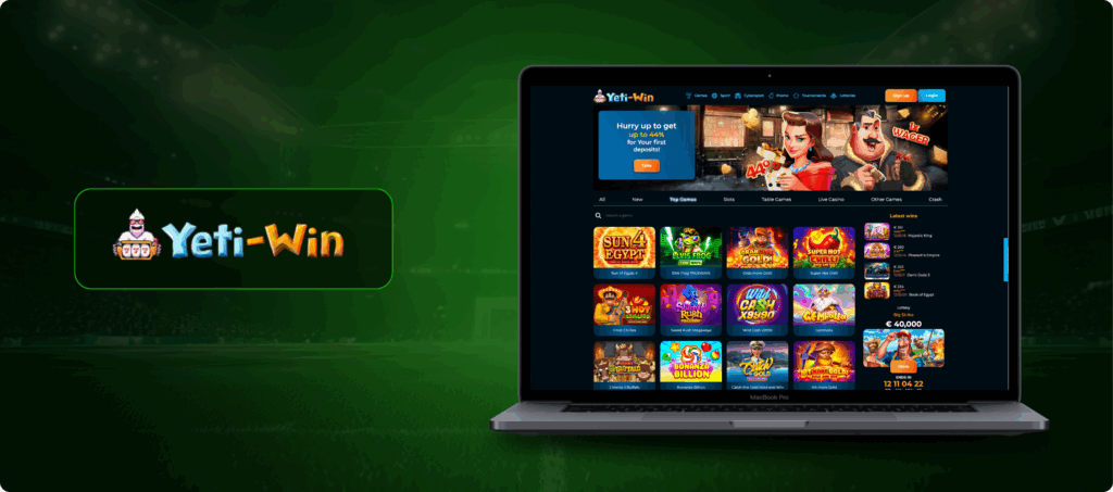 Yeti Win Casino Banner