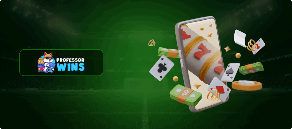 Professor Wins Mobile Gambling Banner