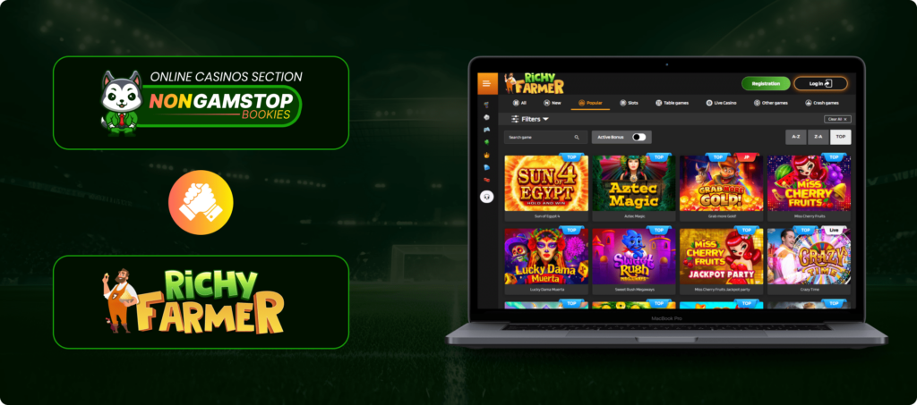 Richy Farmer Casino Banner