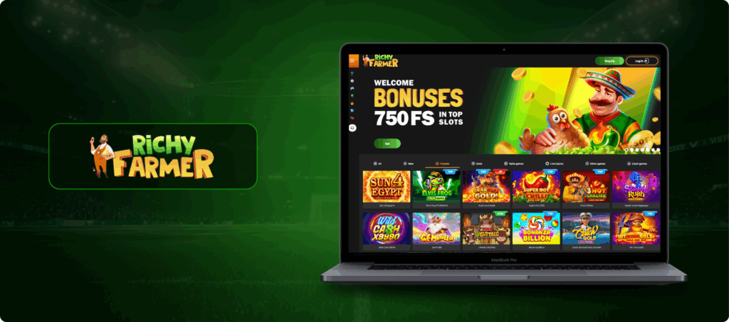 Richy Farmer Casino Banner
