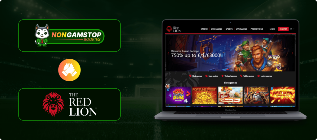 Red Lion Betting Site Banner