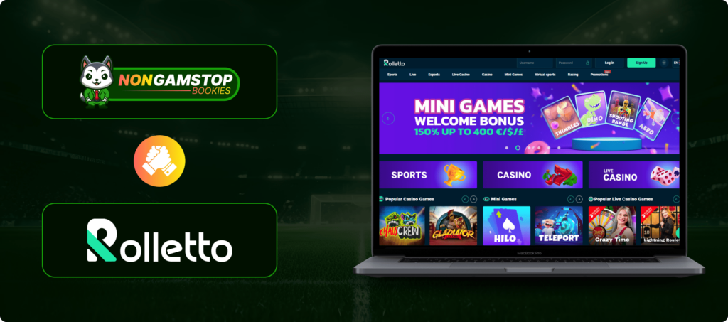 Rolleto Betting Site Banner