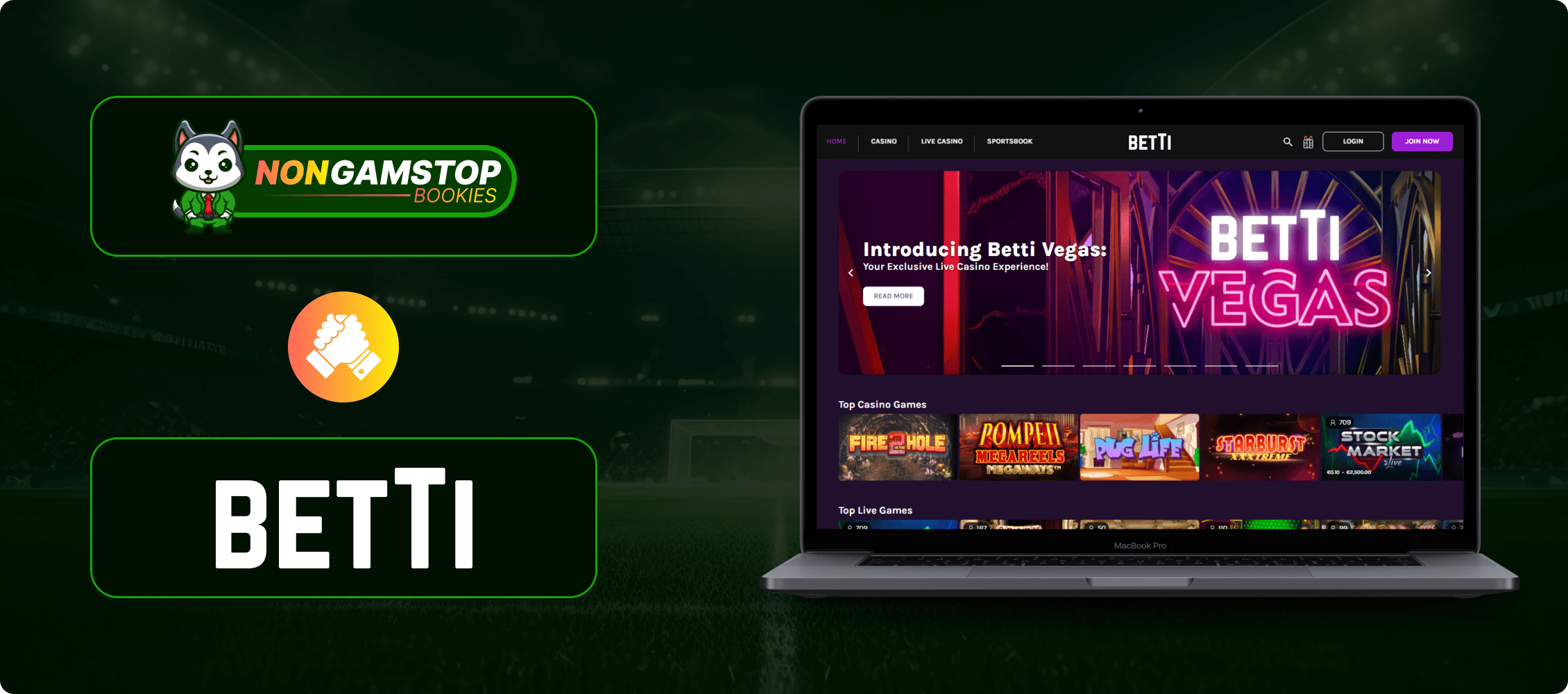 Betti betting site banner