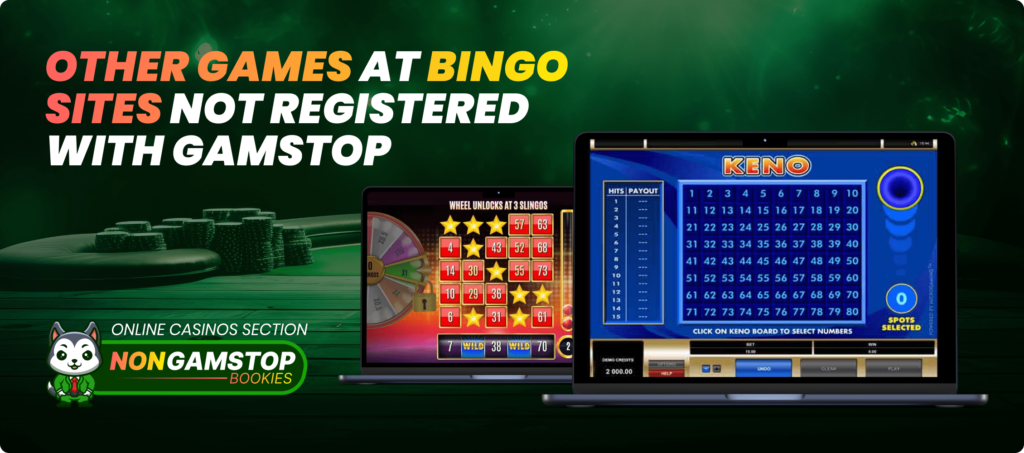 Other Games at Bingo Sites Not Registered with GamStop Banner