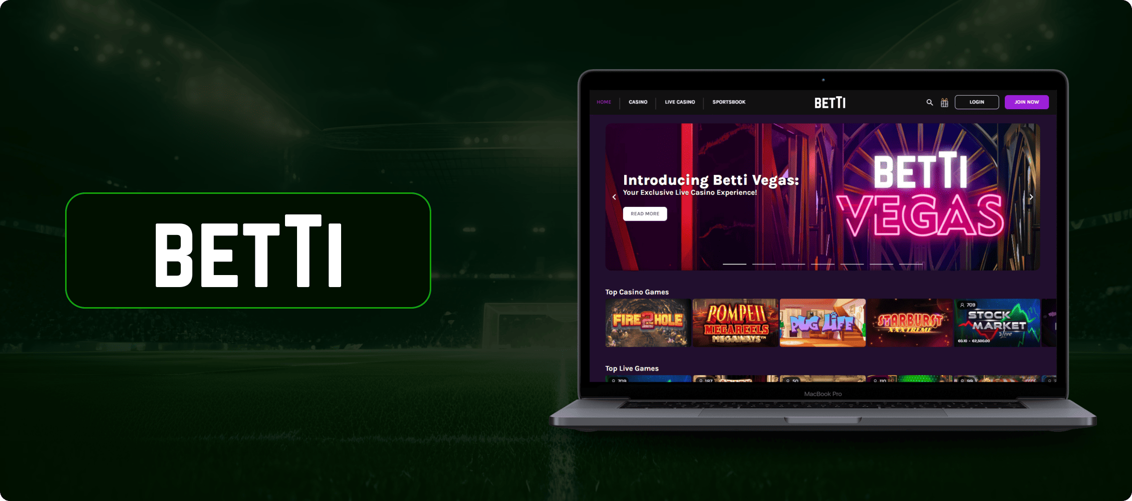 Betti Casino Banner