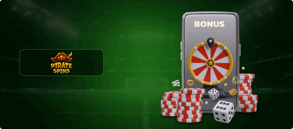 Pirate Spins Casino Bonuses Banner