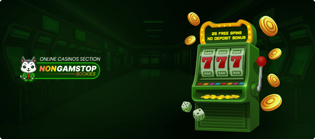 25 Free Spins No Deposit Bonus Banner