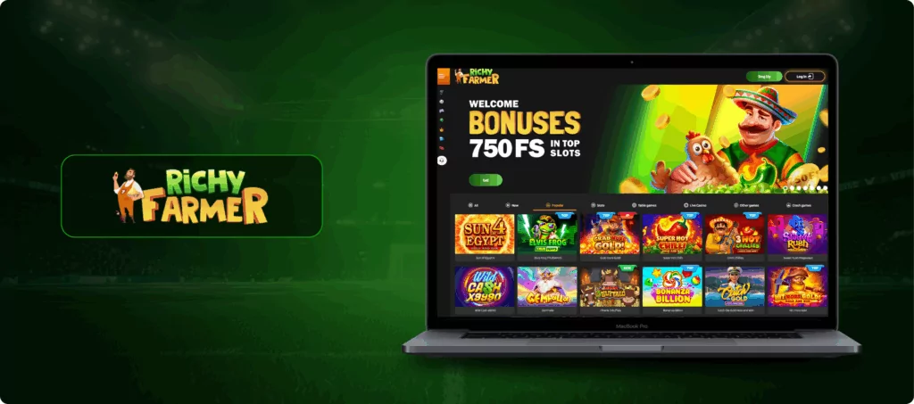 Richy Farmer Casino Banner