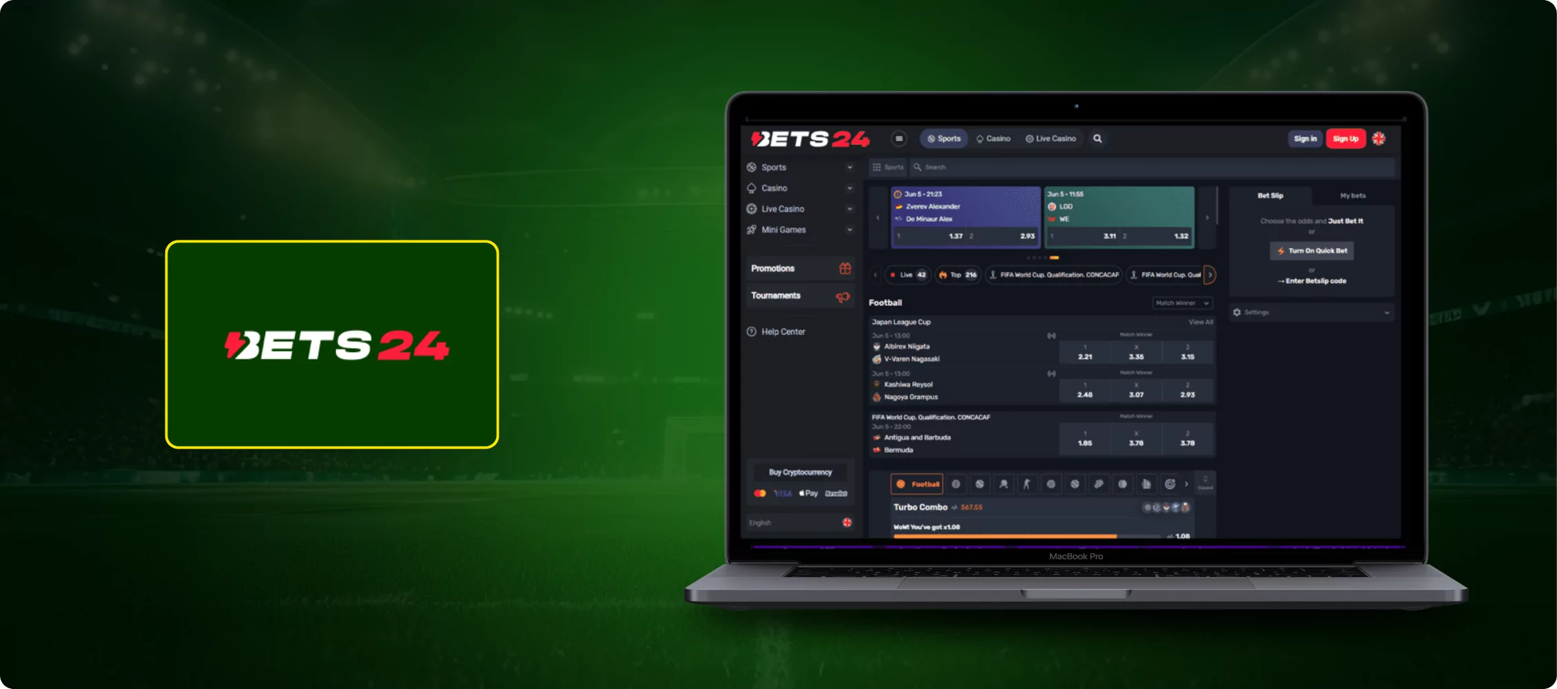 Bets24 Betting Site Banner
