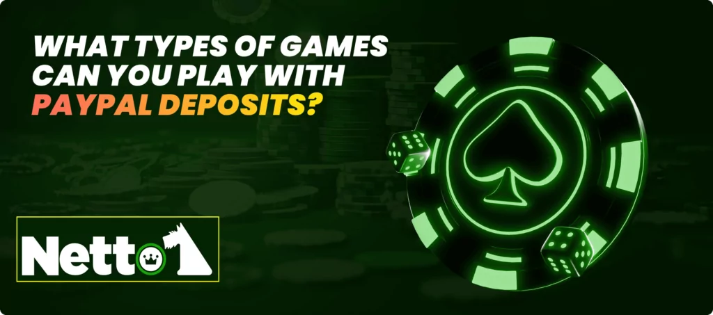 Types of Games to Play with PayPal Deposits Banner